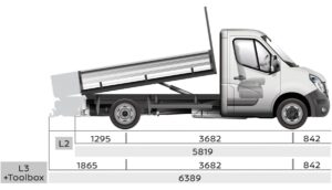 Nissan Interstar Tipper Rear wheel drive