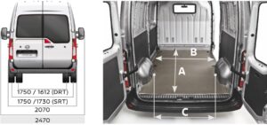 Rear wheel drive nissan interstar rear dimensions